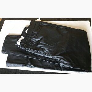 Social Standard Sanctuary Faux Leather Pleather Skinny Ankle Jeans Sz 10 27” Ins